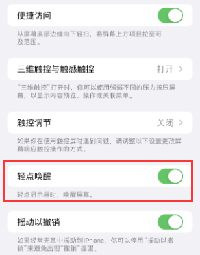 乐都苹果授权维修站分享iPhone轻点无法唤醒怎么办