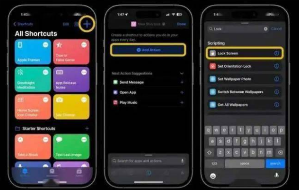 乐都苹果14锁屏维修店分享iPhone14升级iOS16.4后如何创建锁屏快捷方式 