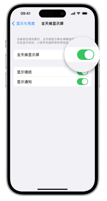 乐都苹果14维修店分享如何自定义 iPhone 14 Pro 常亮显示屏 