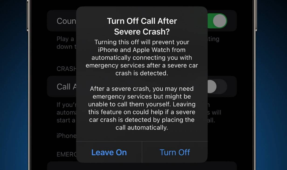 乐都苹果14维修分享 iPhone 14 和 Apple Watch 上关闭崩溃检测 