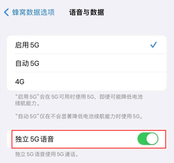 乐都苹果14维修分享iPhone 14 Pro如何开启VoNR 