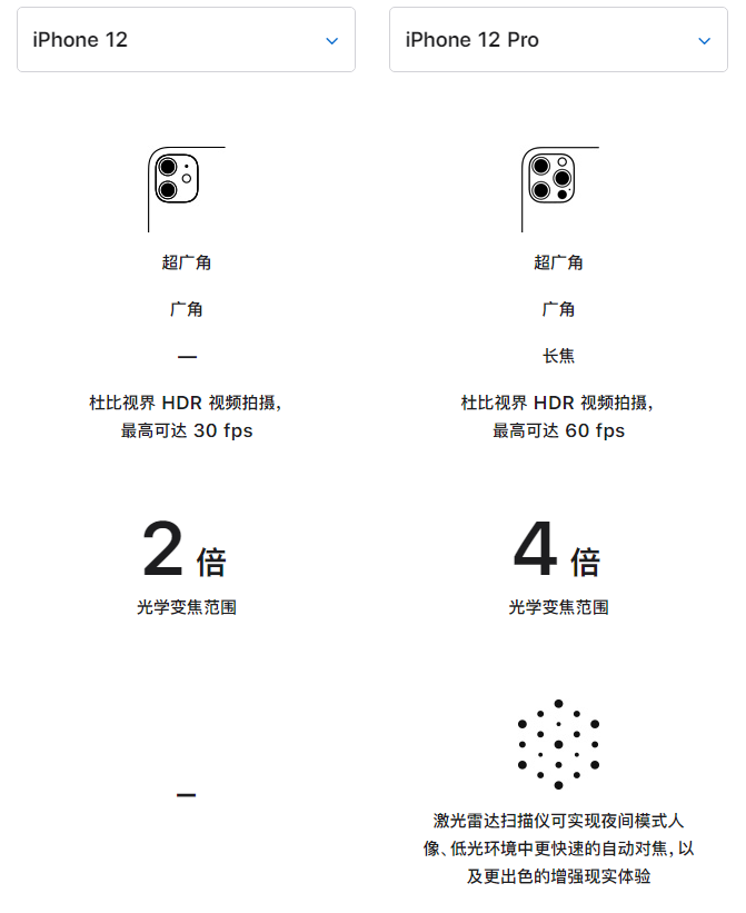 乐都苹果手机维修分享苹果 iPhone 12 与 iPhone 12 Pro 选哪款 